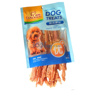 luscious 路斯 犬用零食 可口三明治/鸡肉硬丝 200g*5袋(2选1)