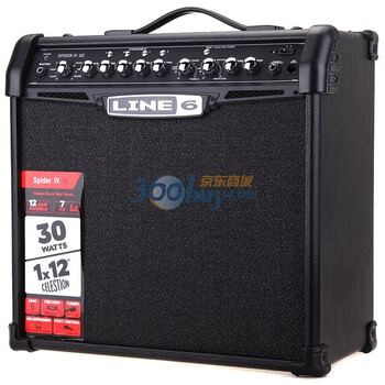LINE6 SPIDER IV30音箱 30瓦单声道,1X12"单元 黑色