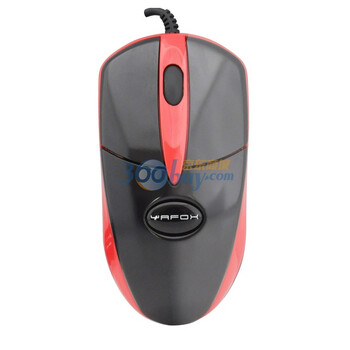 雅狐（YAFOX）G9 USB 游戏鼠标 黑配红