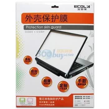 宜客莱（ECOLA）WK-EL001A 亮光透明型笔记本外壳保护膜适合7～15英寸
