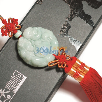 海天堂构 经典系列天然翡翠玉雕精品车挂 招财佛