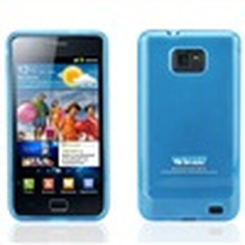 邦克仕（Benks）Magic Jelly移动数码产品专用保护壳（适用于三星 SAMSUNG I9100透蓝色）