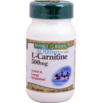 Natures Bounty自然之宝左旋肉碱营养片30粒 美国进口