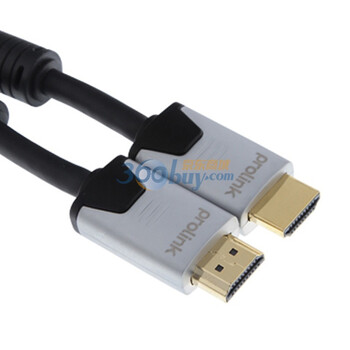 普罗林克（Prolink）HMC270-0300 三层屏蔽镀金插头HDMI线（支持3D） 3米