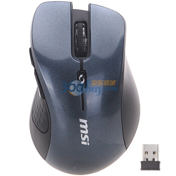 微星（msi ）M3260 蓝影 无线2.4G鼠标 （富贵蓝）