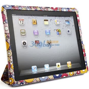 ESR iPad2 时尚普普风系列保护套（紫）赠透明保护贴膜