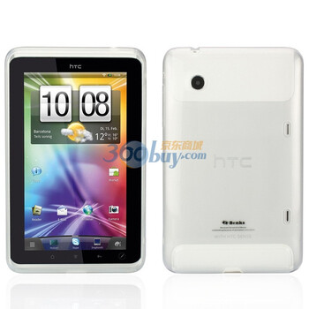 邦克仕（Benks）Magic Jelly移动数码产品专用保护壳（适用于HTC Flyer透白色）