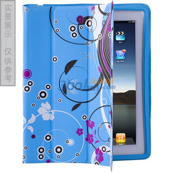 ESR iPad2 多功能亮彩超薄系列保护套 (蓝色) 赠透明保护贴膜