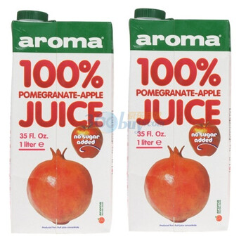 土耳其 Aroma罗蔓100%石榴苹果果汁1L*4盒
