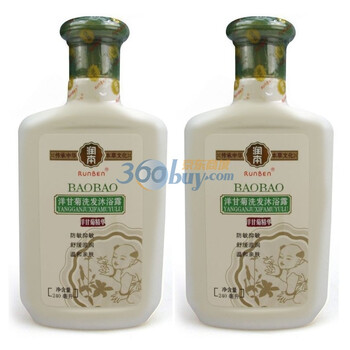 润本BAOBAO洋甘菊洗发沐浴露240ml（两个装）