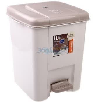 茶花方型脚踏卫生桶1503