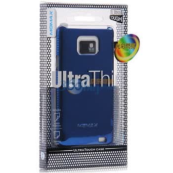 摩米士（MOMAX）三星 Galaxy S2 i9100 /9108/9188/9100G 闪亮金属壳 金属蓝 附送摩米士原厂防指纹保护膜