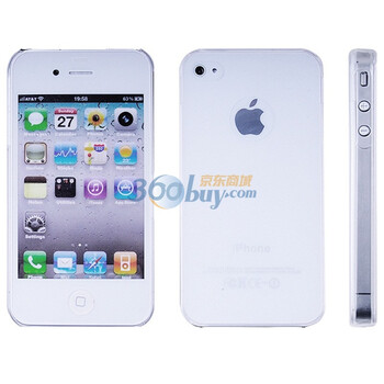 Fitcase DCT-09 0.4mm透明手机套 磨砂半透白(iphone4S iphone4)