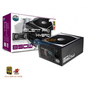 酷冷至尊（Coolermaster）金牌龙影智能版850 电源（额定850W/80Plus金牌/全模组化/配风扇控制面板）