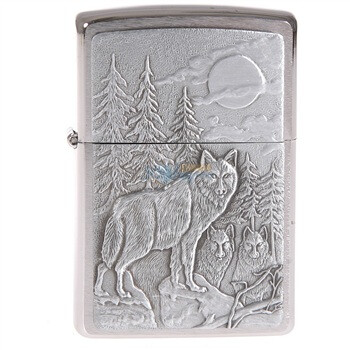 Zippo打火机木狼行20855