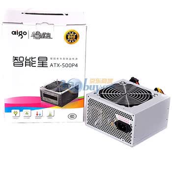 爱国者（aigo）智能星ATX-500P4 电源（额定350W/采用12CM风扇）