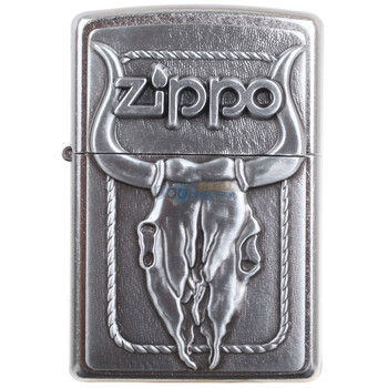 Zippo打火机牛头骨20286