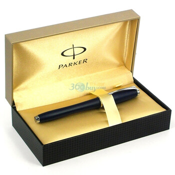派克(parker)都市系列深蓝白夹宝珠笔