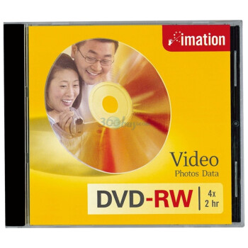 怡敏信（IMATION）4速 DVD-RW 4.7GB 商务经典系列 单片盒装 刻录盘