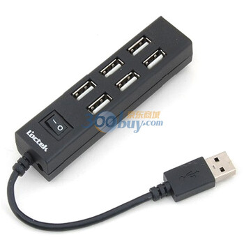 乐歌（loctek）LG-USB04 7口集线器 黑色