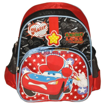 Disney迪士尼汽车涤纶幼儿双肩书包SC80027黒红