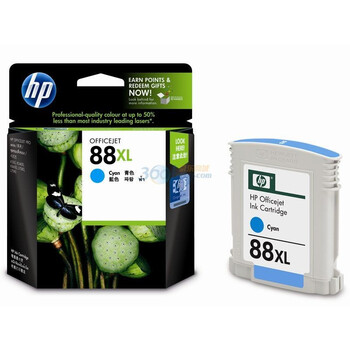 惠普（HP）88XL 青色 墨盒（C9391A）（适用HP Officejet Pro K5400dn/K8600 L7580/L7590 ）