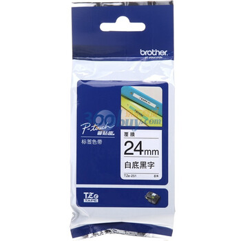 兄弟(brother)TZe-251 24mm白底黑字标签色带（适用PT1650/7600/2700/3600）