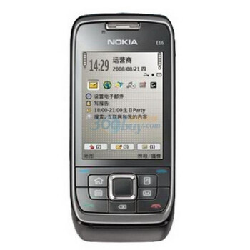 诺基亚(Nokia)E66 GSM手机(灰色) 移动(联通)定制机