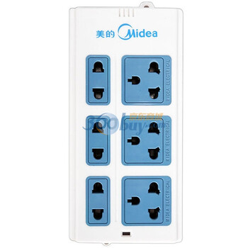美的（Midea)M1系列 M1C33-A1 无线3位两孔3位3孔线 软包装