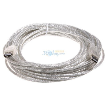 胜为USB 2.0延长线 10米（纯铜线芯，双重屏蔽，标准2.0）