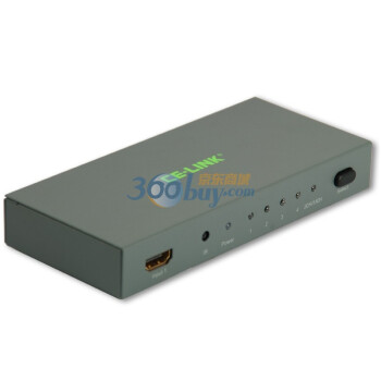 CE-LINK HDMI切换器4X1带音频输出 1080P分辨率 深灰色