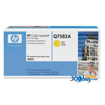 惠普（HP）LaserJet Q7582A 黄色硒鼓（适用 Color LaserJet 3800/CP3505系列）