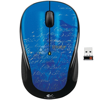 罗技（Logitech）M325nano 笔记本型无线光学鼠标 孔雀蓝