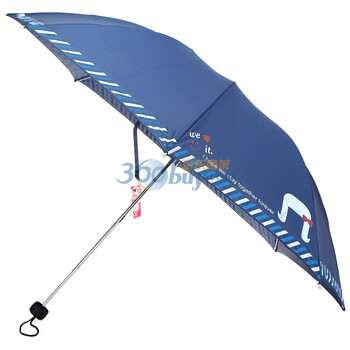 宝丽姿碰击布晴雨两用三折情侣伞338A浅藏青色