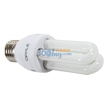 欧普节能灯2U-8W-E27日光色3支装