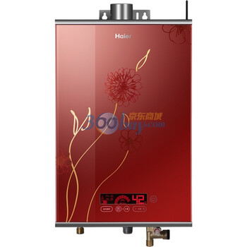 海尔（Haier）燃气热水器JSQ20-SR红 10升遥控(12T)天然气（防冻型）