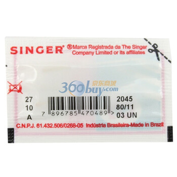 
                                                            胜家SINGER家用缝纫机机针11号                