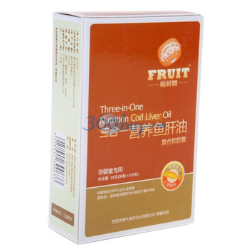 FRUIT 福禄纳三合一营养鱼肝油 30粒