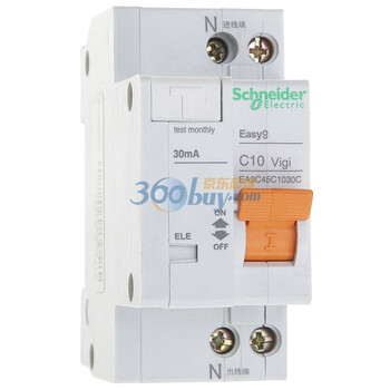 施耐德（Schneider）EA9C45C1030C 单P10A漏电断路器