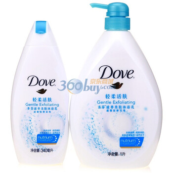 多芬轻柔活肤沐浴露1L送轻柔活肤沐浴露340ml
