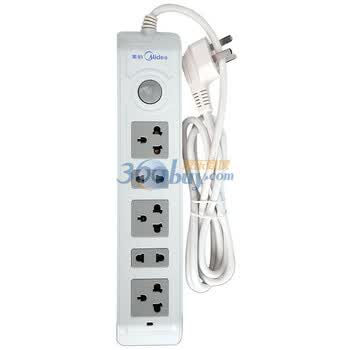 美的（Midea)M5系列 M5C23L3-A1 两位两孔3位3孔线长3米 软包装