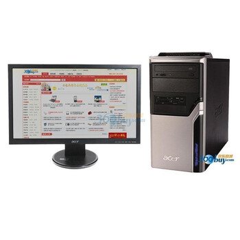 �곞��Acer��AG3221̨ʽ���� ��X4 620 2G  500G 512���� �๦�ܶ����� DVD ���� ������ Win7��