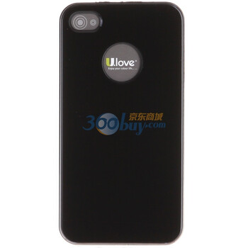 优乐（U.love）ICL01 iphone4超薄保护壳 保护套（赠高清膜） 魔幻黑
