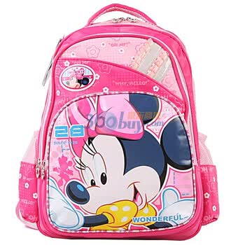 Disney 迪士尼米奇小学生书包M606039玫红