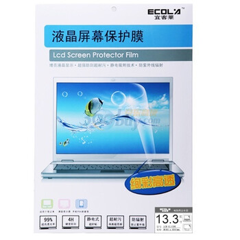 宜客莱（ECOLA）LCD-EL136K 13.3寸（16:9）宽屏 亮面液晶保护膜