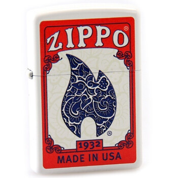 ZIPPO打火机2010新款幸运扑克牌彩绘哑漆24880