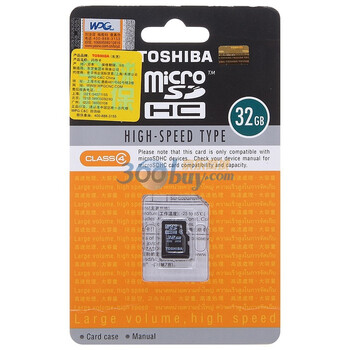东芝（TOSHIBA） 32G TF(microSDHC) 存储卡（Class4）
