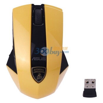 华硕（Asus）兰博基尼WX-Lamborghini 激光鼠标 黄色