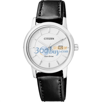 <em>CITIZEN西铁城光动能</em>小牛皮表带<em>女士手表</em>EW