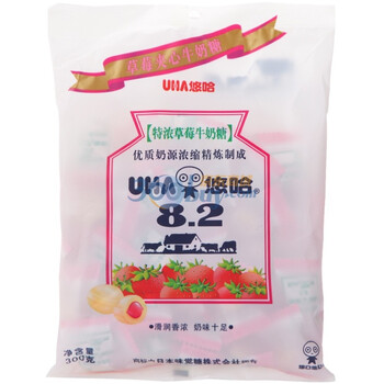 悠哈特浓草莓牛奶糖300g